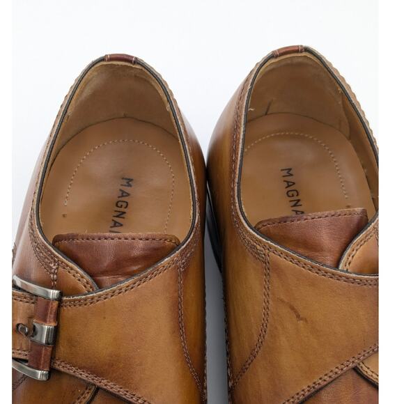 Magnanni Meyer II Monk Strap Shoe Men\'s Cognac size US8 EU41 main image 9